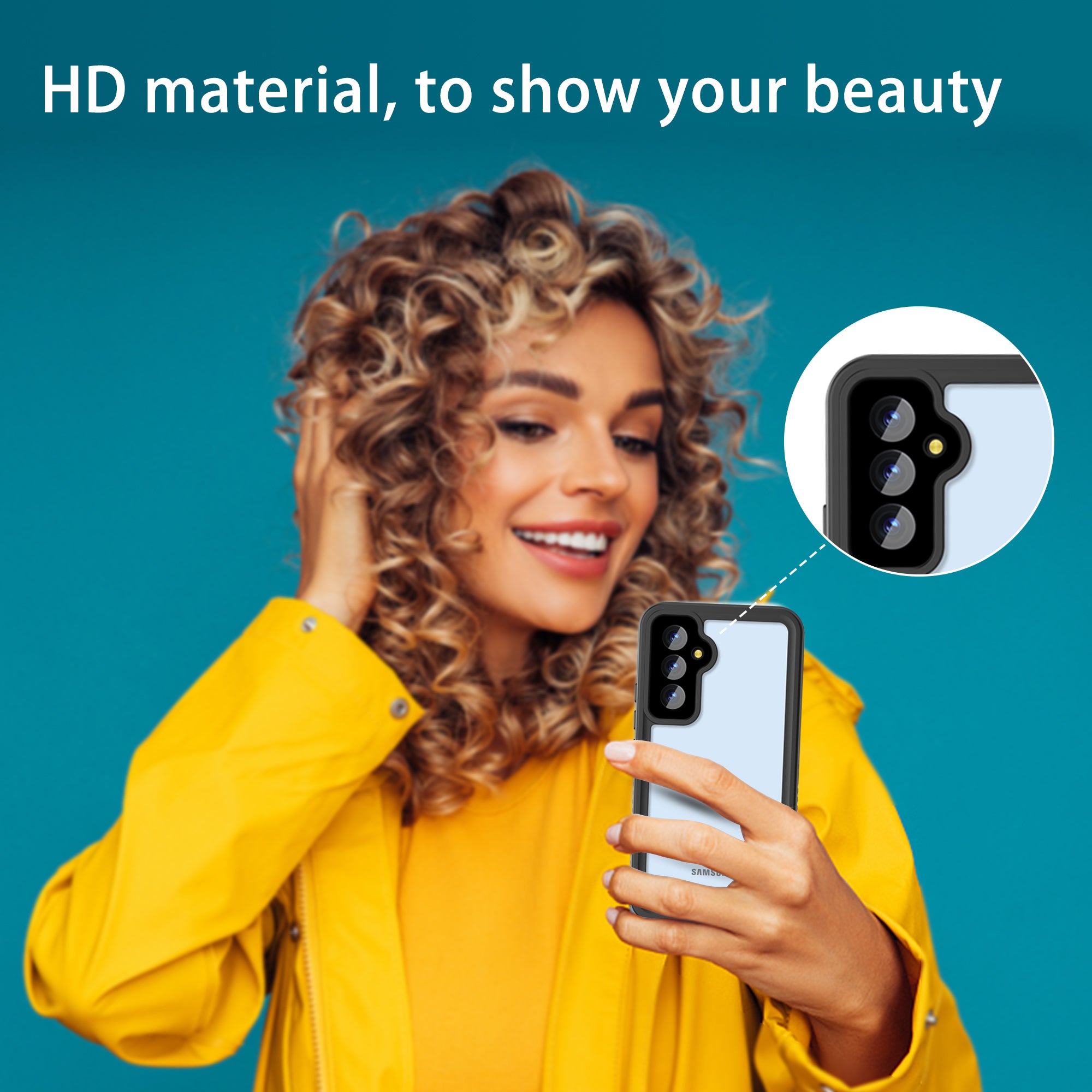 For Samsung Galaxy A54 5G FS Series IP68 Waterproof Case Diving Swimming Anti-drop Clear Phone Shell For Samsung Galaxy A54 5G FS Series IP68 Waterproof Case Diving Swimming Anti-drop Clear Phone Shell